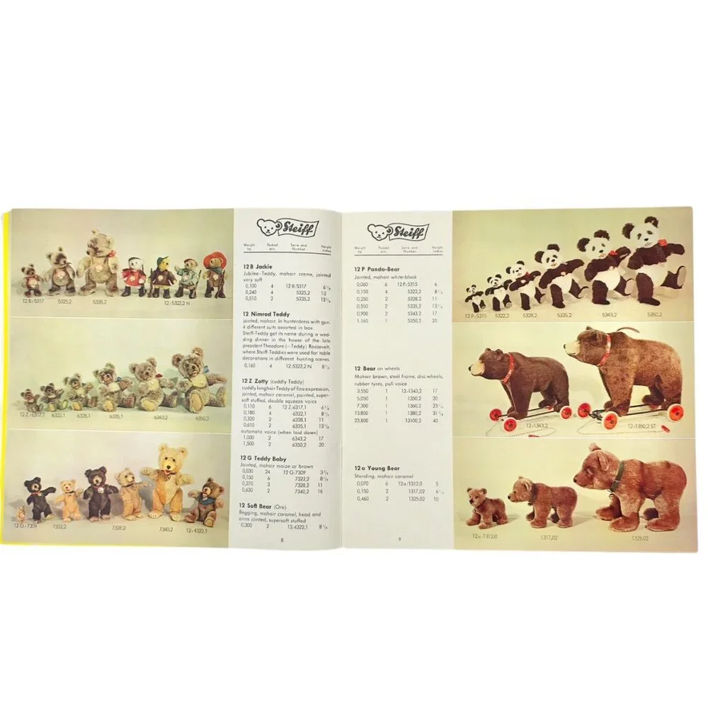 Vintage Steiff Catalogue E 54/55 With Iconic Button In Ear Logo Well Preserved